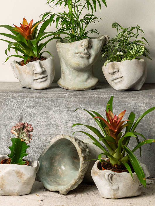 Doniczka osłonka Głowa 18cm Home Design