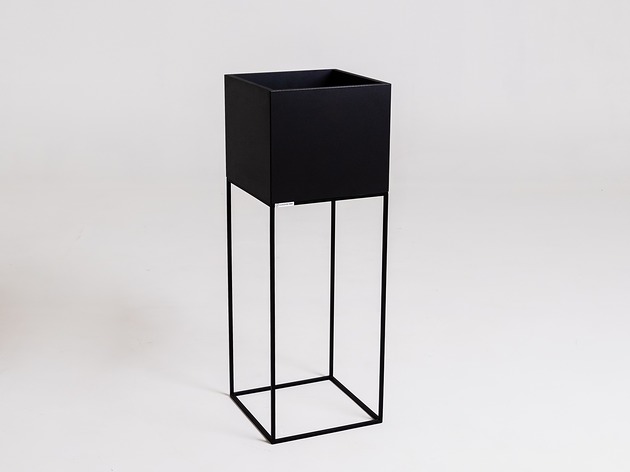 doniczki Donica PALMUS METAL 100 cm - czarny