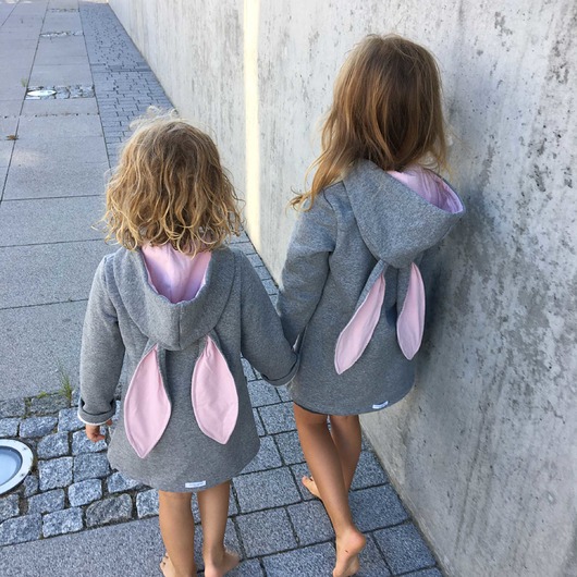 Bluza/płaszczyk z uszami królika Diverso Design