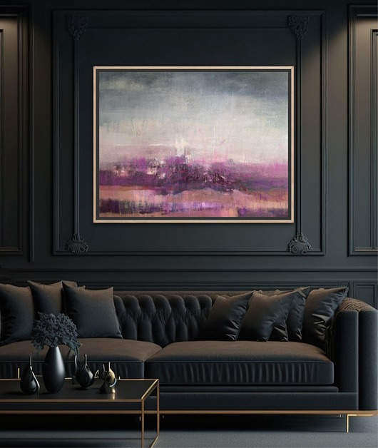 grafiki i ilustracje "Deszcz nad wrzosowiskiem" reprodukcja obrazu