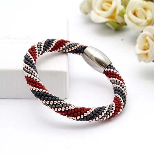 Bransoletka Koralikowa "Coral Reef" Ilovehandmade