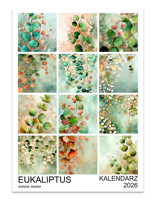 kalendarze i plannery Kalendarz 2026 Eukaliptus 15x21 cm