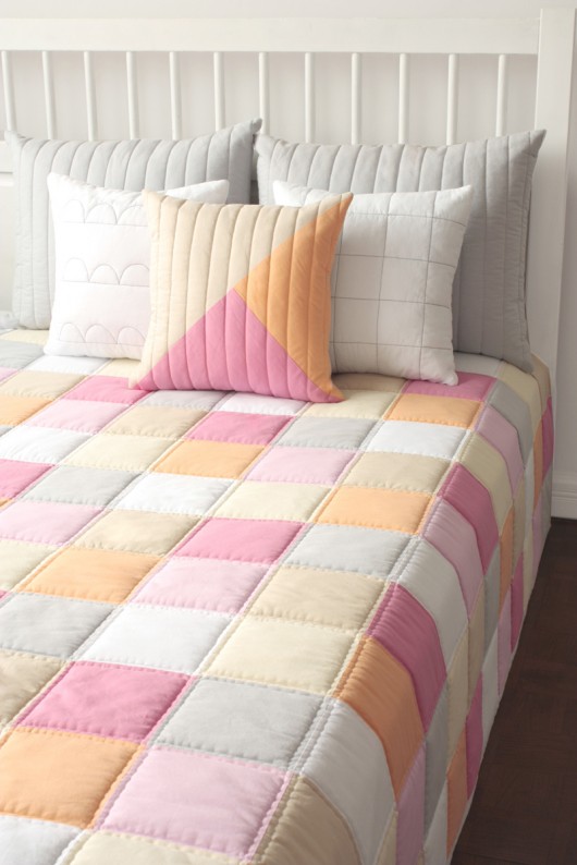 Narzuta patchwork dwustronna SKAL145x215cm patchwork house
