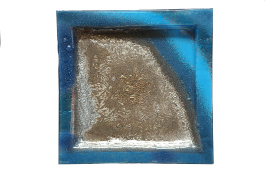 PATERA KWADRATOWA SMUGI NIEBIESKIE 35 CM X 35 CM MartaWojciechowska