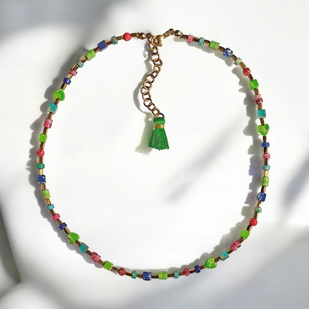 chokery Choker wakacyjny : jaspis cesarski :: multicolor II