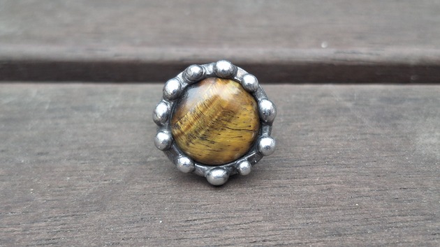 pierścionki - różne Tygrysi - pierścionek regulowany