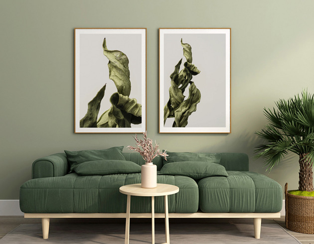 plakaty DWA PLAKATY galeria ścienna botaniczne