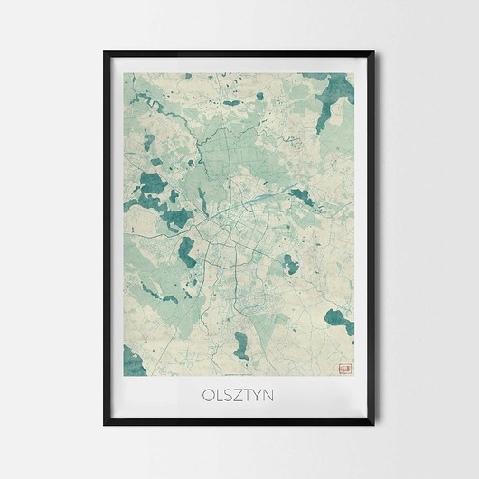 plakaty Plakat Olsztyn - CityArtPosters