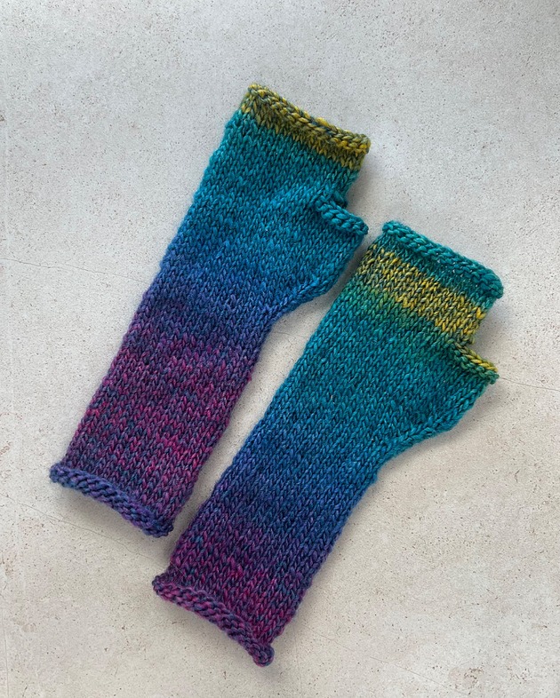 rękawiczki damskie Mitenki z wełną koliber