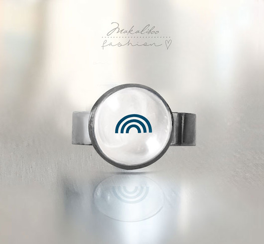 Rainbow Mini simple ring Makaliboo