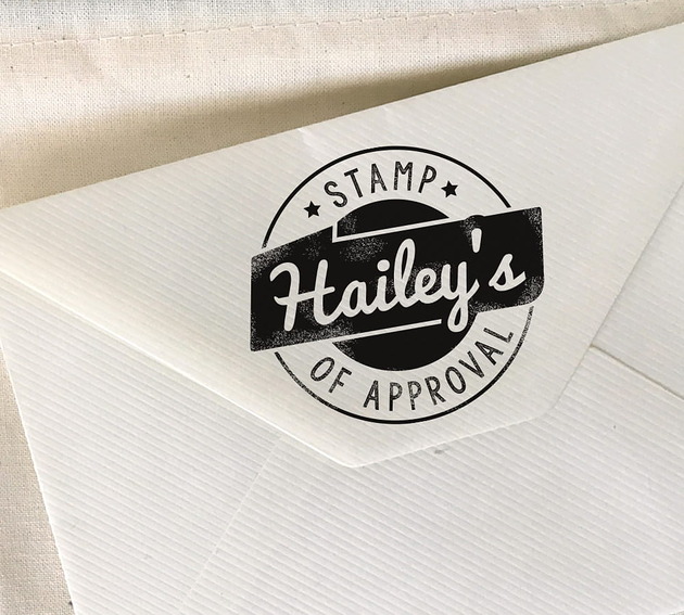 stemple Okrągła pieczątka z logo