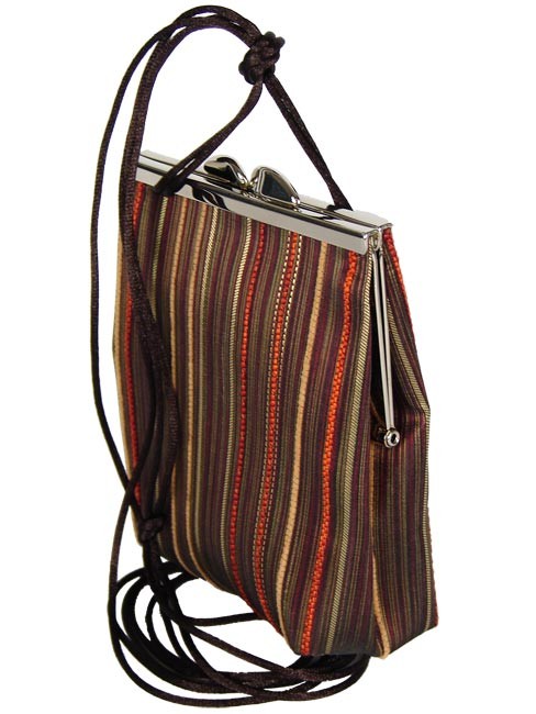 Mini :: stripped brown & orange :: yamira