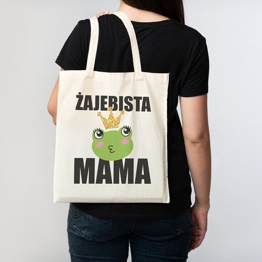 torby na zakupy Torba bawełniana "Żajebista Mama"