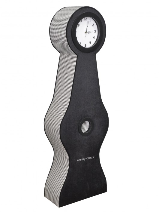 Zegar   KENNY CLOCK w pepitkę  XXL Happy Barok