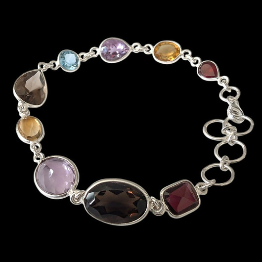 bransoletki srebrne Multigems- bransoleta