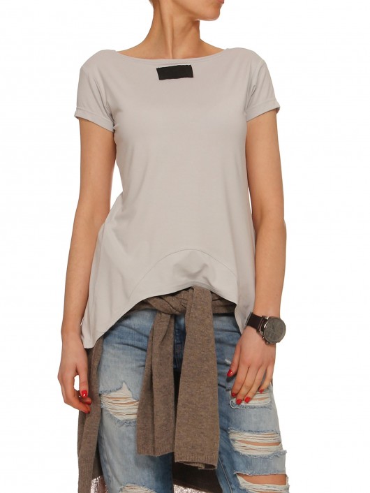 T-shirt popielaty YY500050_RAL9018 YULIYA BABICH