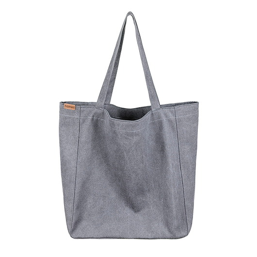 Lazy bag torba grafitowa na zamek / vegan hairoo