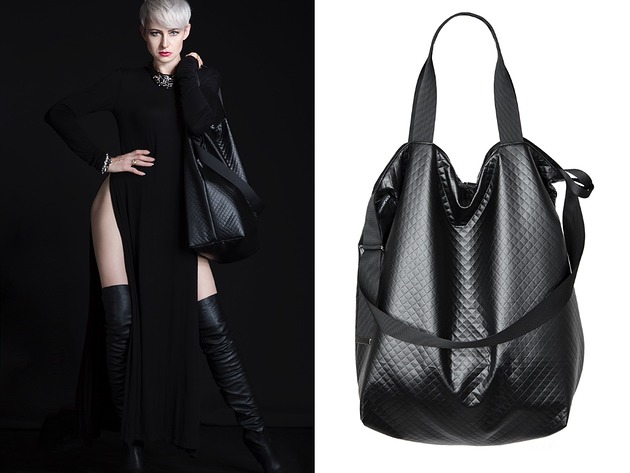 Dwustronna torba Twin Fancy Black CZAJKOWSKI