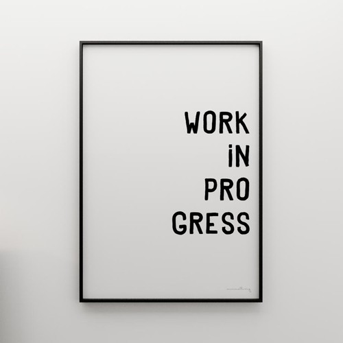 WORK IN PROGRESS - grafika 100x70 MINIMALLIVING