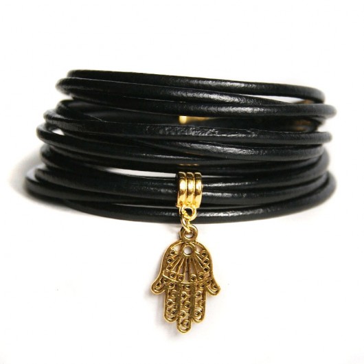NEW ! mega SZEROKA black & hamsa kaktusia