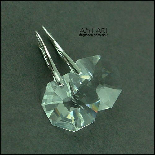 SREBRO I kryształ SWAROVSKI - CRYSTAL Astari