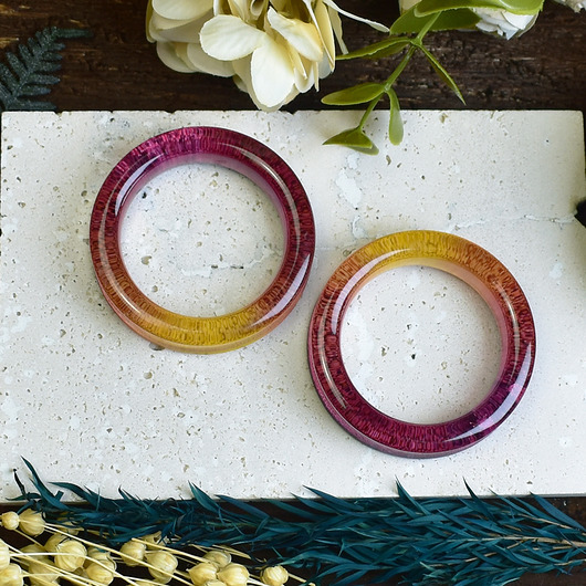 kolczyki z żywicy Tunele do uszu 54mm / plugi, rozpychacze, tapery, tunele siodłowe