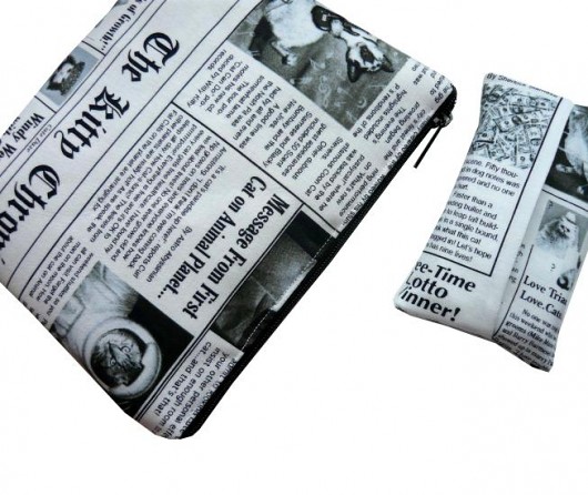Kocia gazeta -kpl.kosmetyczka+chustecznik Gazynia