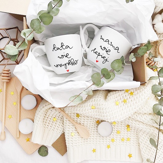 Zestaw  prezentowy  MAMA i TATA WIEM! 350ml my mug company
