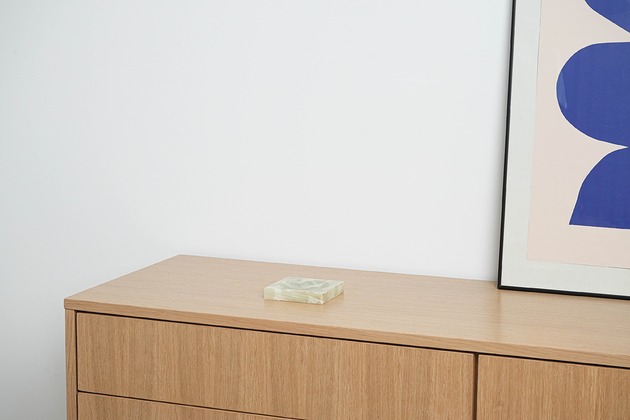 podkładki do kuchni Podstawka z onyksu, włoski design, lata 60, produkcja: Włochy