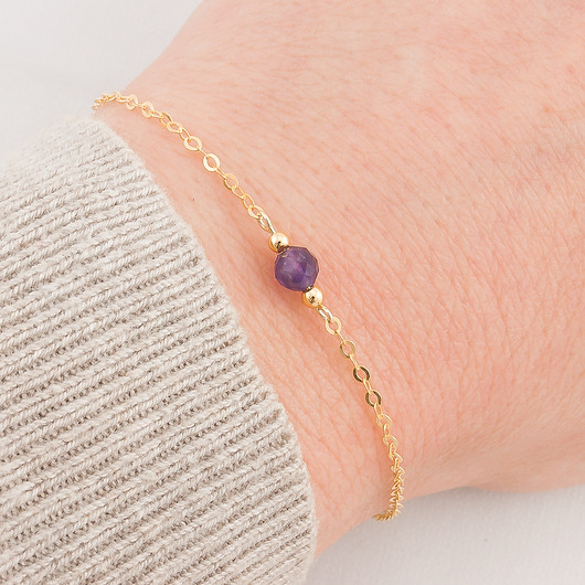 bransoletki z kamieni naturalnych Bransoletka AMETYST - kamienie naturalne
