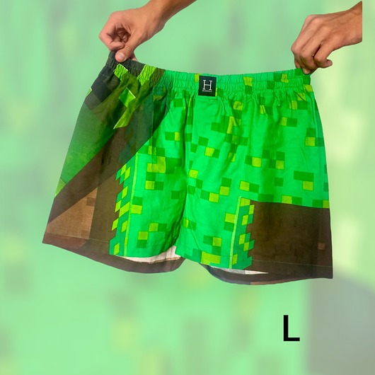 spodnie męskie Spodenki unisex do spania bokserki drugie życie MINECRAFT tnt