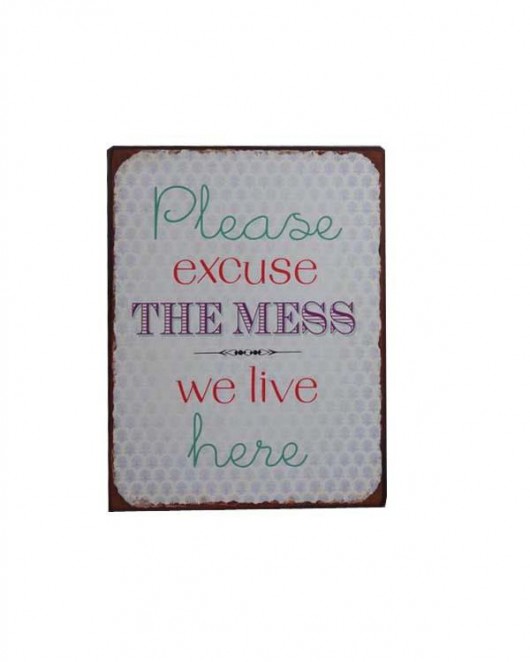 Szyld metalowy Mess MIA home