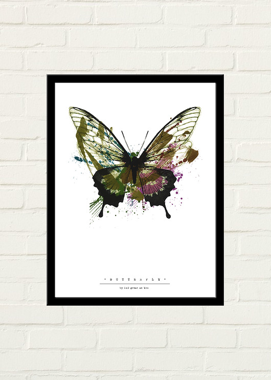 Butterfly Painted Plakat 30x40 GAU Home