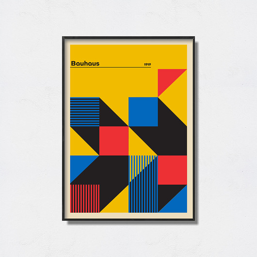 plakaty Bauhaus Art Exhibition Poster