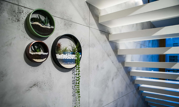 doniczki Zestaw  trzech doniczek ściennych Circle planter