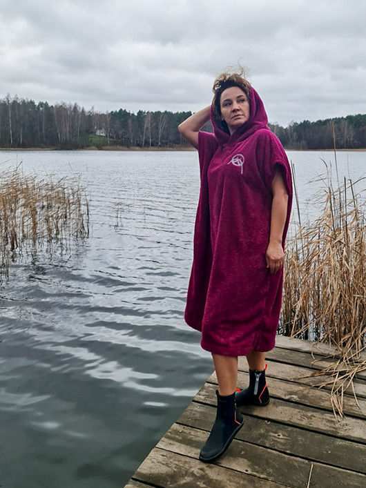 szlafroki damskie Poncho dla morsa