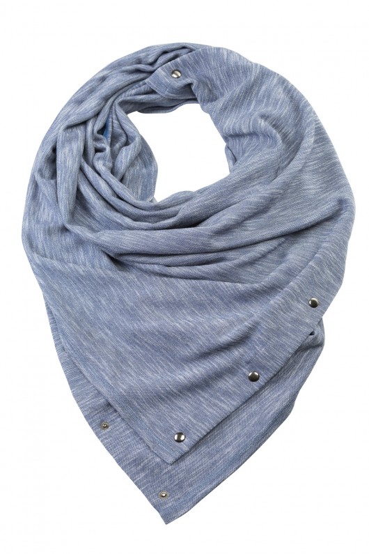 Dzianinowy Szal Etola Pareo DENIM CADOaccessories