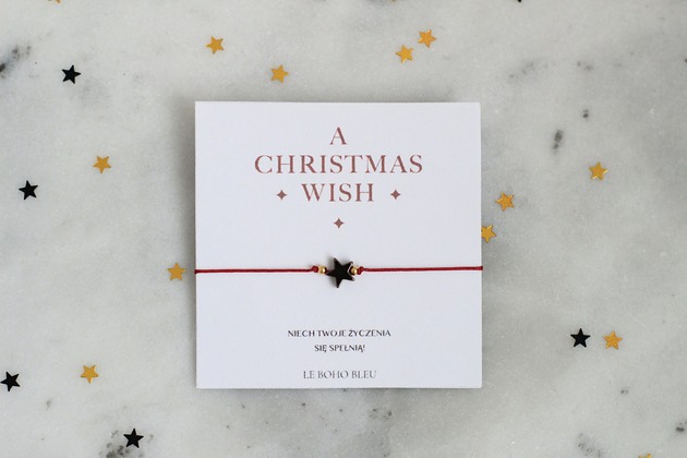 bransoletki na sznurku A Christmas Wish - Bransoletka z gwiazdką, spełniająca życzenia ;)