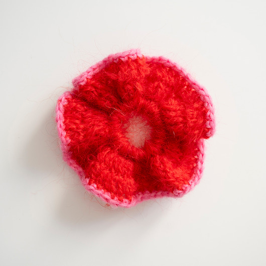 gumki do włosów Scrunchie red