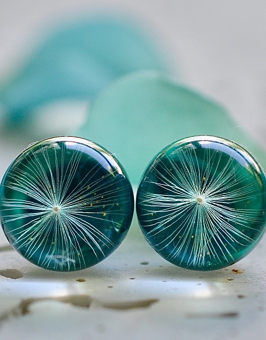 Kolczyki - sztyfty z dmuchawcem Grol Jewellery