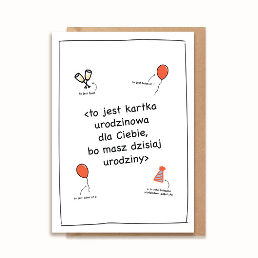 kartki okolicznościowe - wydruki Kartka urodzinowa