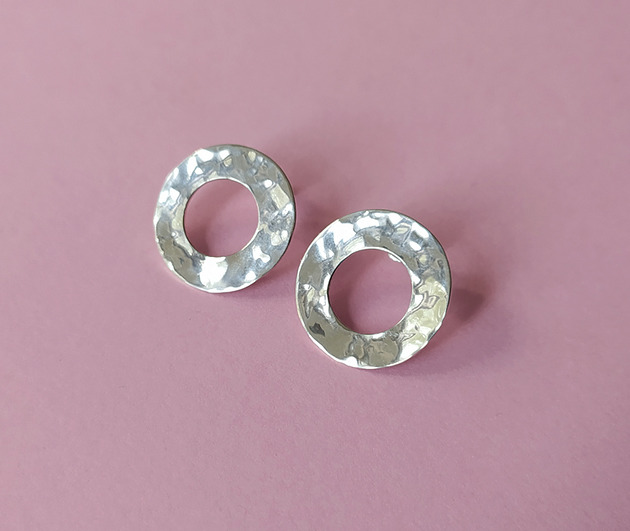 kolczyki srebrne Kolczyki Plates - srebro 925