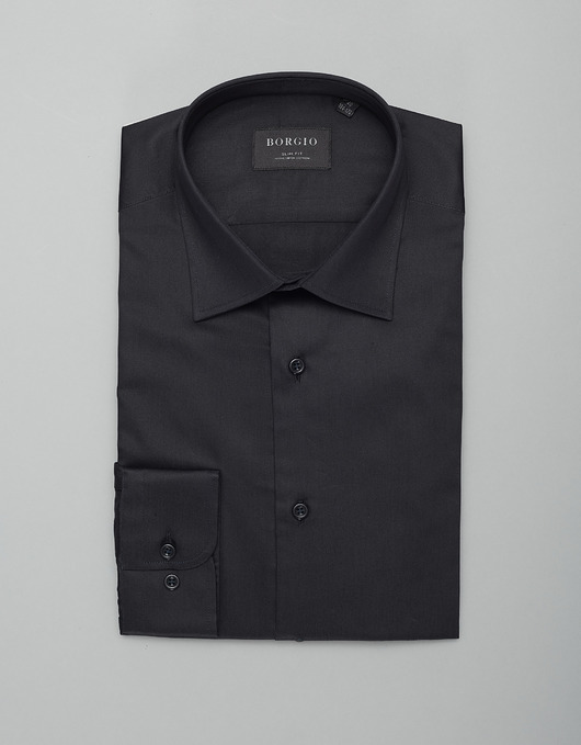 koszule męskie Koszula męska simeria 00427 grafit slim fit
