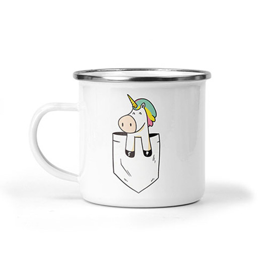 kubki Kubek metalowy jednorożec