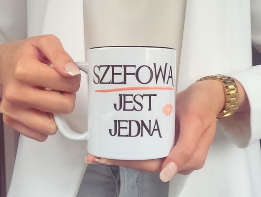 Kubek SZEFOWEJ z CZARNYM WNĘTRZEM FarrowDesign