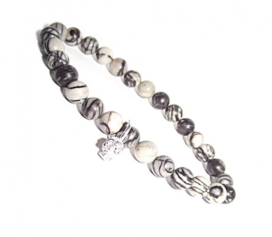 Silver skull Czaki Bransoletki