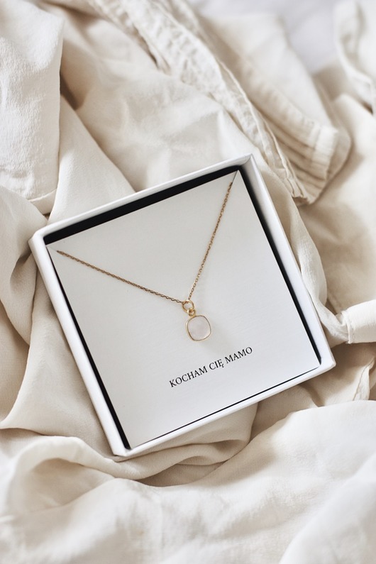 złote naszyjniki Naszyjnik Maria - Prezent na Dzień Mamy