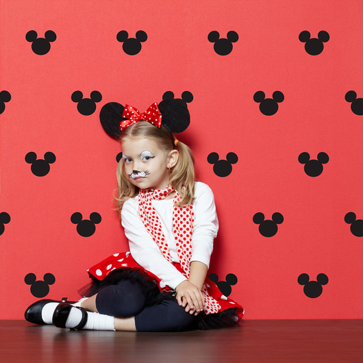 MINNIE HEADS NAKLEJKI NA ŚCIANĘ 20SZT 10CM Dekoracjan