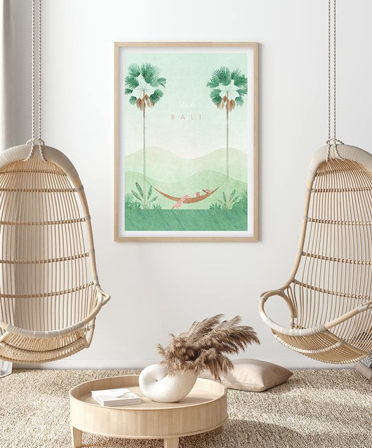 Bali - vintage plakat 50x70 cm minimalmill