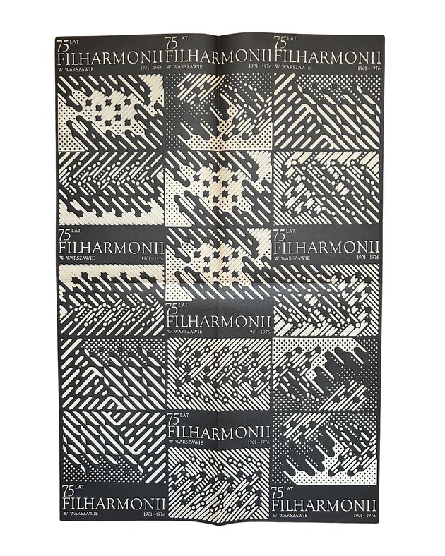 plakaty Plakat z okazji "75 lat Filharmonii w Warszawie", 1977 r, aut. L. Hołdanowicz